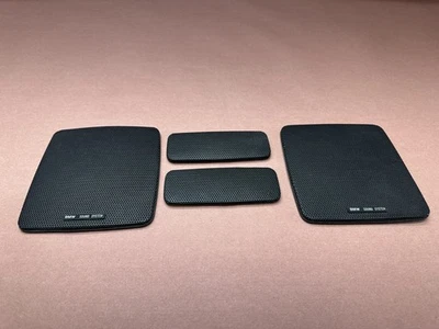 Cubiertas de parrilla de altavoz traseras premium negras OEM #86160 BMW E28 528e Foto 1 de 4