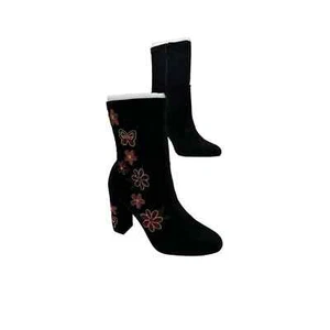 Chinese Laundry Women's Bombshell Embroidered Block Heel Booties Women's Shoes - Picture 1 of 9