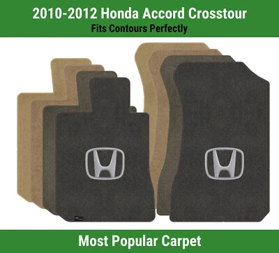 Lloyd Ultimat Front Mats for '10-12 Accord Crosstour w/Silver on Black Honda H - Image 1 of 4