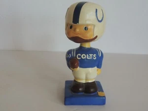 Vintage Japan NFL Baltimore Colts 1960s Paper Mache Football Nodder Figure - Picture 1 of 15