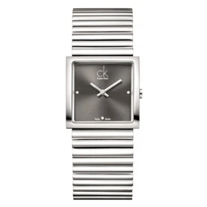 NEW CK CALVIN KLEIN K5623161 SWISS MADE WOMEN'S DIAMOND GRAY WATCH SPOTLIGHT - Picture 1 of 8
