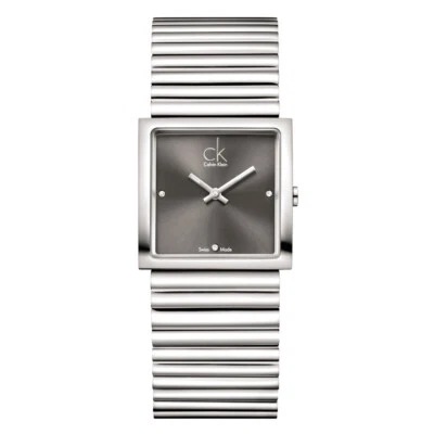 NEW CK CALVIN KLEIN K5623161 SWISS MADE WOMEN'S DIAMOND GRAY WATCH SPOTLIGHT  - Image 1 of 4