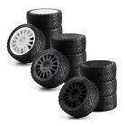 For Kyosho Tamiya 1/10 WRC Remote Control Fiesta C3 Rally Wheels Run Flat Tires
