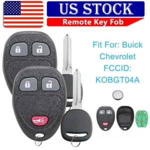 2 Replacement For 2006 -2011 Chevrolet HHR Keyless Car Ignition Key + Remote Fob - Picture 1 of 13