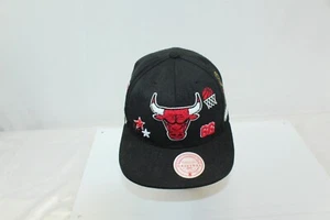 Vintage Snapback Ball Cap 6x Chicago Bulls Embroidered Logos NBA Licensed - Picture 1 of 12