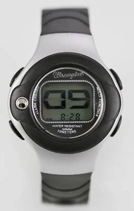 Wrangler Watch Men Chrono Alarm Date Light 24h Black Rubber 30m Stopwatch Quartz - Picture 1 of 3