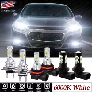 LED Headlights Hi/Lo Beam + Fog Light Bulbs Kit 6000K For Malibu 2013 2014 2015 - Bild 1 von 12