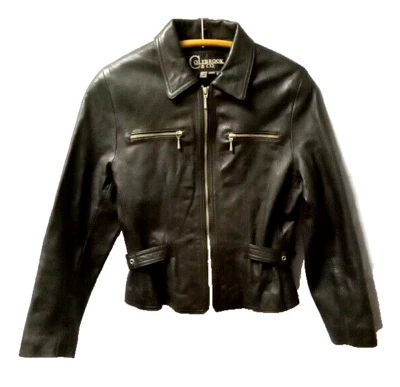 Colebrook & Co. Mujer Sm. Chaqueta de cuero, cremallera completa, VER FOTOS, LEER DESCRIPCIÓN Foto 1 de 4