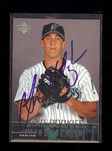 LINCOLN HOLDZKOM Florida Marlins *Deceased* 2004 UD SIGNED AUTOGRAPH Card