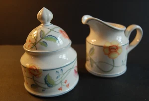 Villeroy Boch "Albertina" Creamer & Sugar Bowl Set Vintage Germany Porcelain - Picture 1 of 14