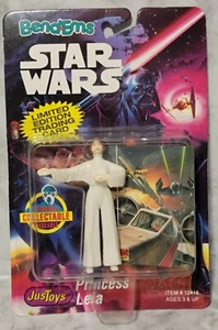 Star Wars BendEms 1993 Rare Square Bubble Princess Leia MOC - Picture 1 of 2