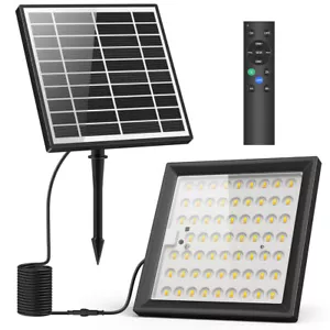 MustWin Outdoor Solar Wall Lights LED Super Bright D2D Flood Lamp IP65 1/2 Packs - Picture 1 of 7