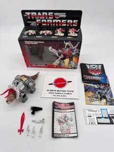 1985 Slag komplett mit Box & Booklet G1 Transformers Dinobot Figur - Bild 1 von 5
