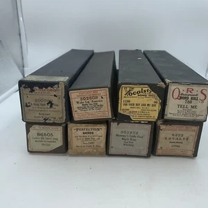 Vintage Player Piano Music Rolls Lot Of 8 - Foto 1 di 9