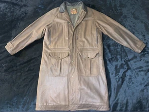 Mens A Territory Ahead Long Leather Coat Size L - Picture 1 of 5