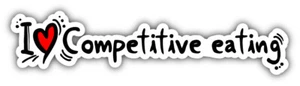 I Love Competitive Essen Auto Autoaufkleber Aufkleber - "GRÖSSEN" - Bild 1 von 1