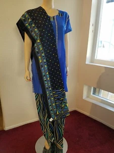 Readymade Punjabi Indian Pakistani Bollywood party casual print Salwar Kameez 42 - Picture 1 of 2