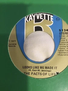 7Ts X/O - Facts Of Life - Looks Like We Made It / Lost Inside Of You - Picture 1 of 1