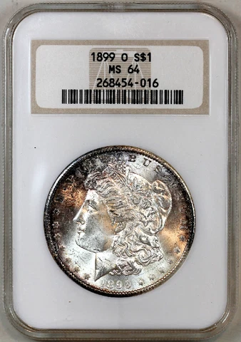 * 1899-O * MS64 NGC * MORGAN SILVER DOLLAR * PREMIUM QUALITY OLD FATTY HOLDER! * Cover