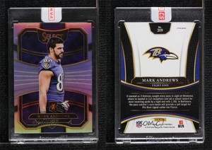 2017 Panini Select 2018 XRC Prizm Redemptions Silver Prizms Mark Andrews #319