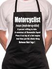 Motorcyclist Definition Of BBQ Cooking Funny Novelty Apron