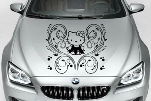HELLO KITTY TRIBAL CUSTOM PERSONALIZE VINYL DECAL CAR TRUCK HOOD SIDE - Picture 1 of 8