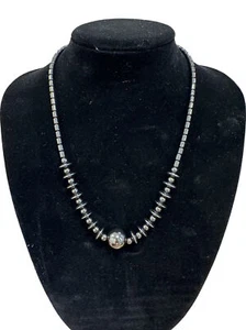 Warren James Beaded Necklace Grey Hematite Beads Screw Clasp Boxed - Picture 1 of 4