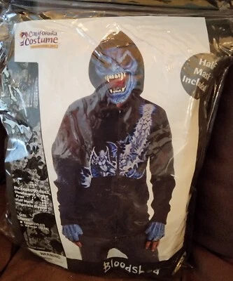 Fantasia de Halloween "Bloodshed" - Novo na caixa - Máscara, luvas sem dedos e capuz. - Imagem 1 de 4