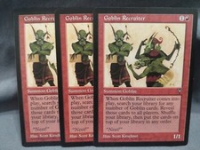 MTG Goblin Recruiter (Visions) x3