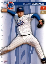 2006 Iowa Cubs Multi-Ad #3 Bobby Brownlie Edison New Jersey NJ Baseball Card