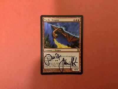 MTG Magic Pardic Dragon Signed X1 Artist Proof TSP Time Spiral Boros & Szikszai - Image 1 of 2