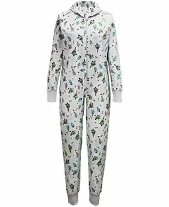 Family Pajamas Matching Women's Festive Trees Hooded One piece Pick Size - Picture 1 of 2
