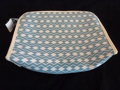 FUNDA COSMÉTICA AVON - PATRÓN VERDE AZULADO SOBRE FONDO BLANCO - 10 X 6 1/4 X 2 1/2 - nueva Foto 1 de 2