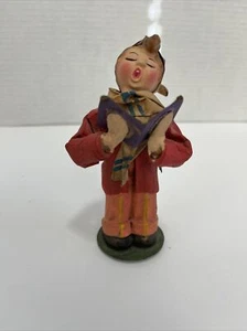 Decorazione Natalizia Vintage Caroler Retrò Da Collezione Made In Italy Rara - Foto 1 di 13