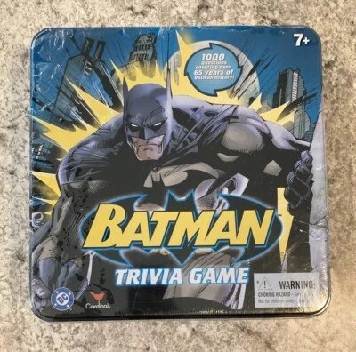 Batman Trivia Game 2005 Edition Tin Cardinal 1000 Questions New - Image 1 of 4