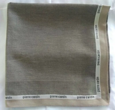 USED HANDKERCHIEF ART BROWN PAISLEY PATTERNED COTTON 17" POCKET SQUARE HANKY MEN - Image 1 of 4