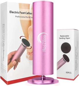 Electric Foot File with Adjustable Speed and 60 Sandpaper Discs - Matte Purple - Picture 1 of 12