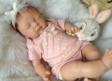' EMILY ' 18 INCH SLEEPING REBORN BABY GIRL, MAGNETIC DUMMY