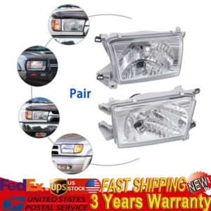 Fits Toyota 4Runner 1996-2002 Headlights Headlamps Projector White Housing Pair - Foto 1 di 18
