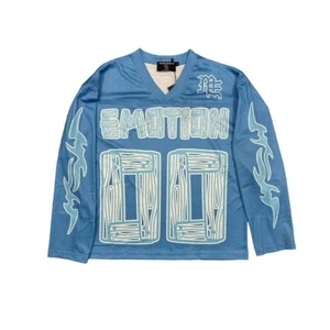 NUEVO Mixed Emotion OVERSIZE Azul 'Lightning' Manga Larga Talla S - XL - Imagen 1 de 1