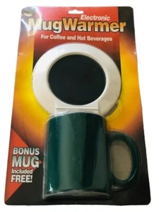 Electronic Mug Warmer Coffee & Hot Beverages & Bonus Free Green Coffee Mug NEW - Picture 1 of 2