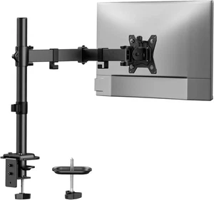 Single Monitor Mount, Monitor Arm for 13”-32” Monitors up to 17.6 lbs, Adjust... - Picture 1 of 7