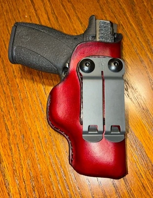 #215  S&W Bodyguard 2.0 Right Hand  Appendix IWB Concealment     Leather Holster - Image 1 of 4