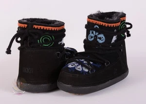 Ikkii Wildleder bestickt Lammfell Stiefel Größe 5-5,5 US/37 EU $ 550 Neu ohne Karton - Bild 1 von 7
