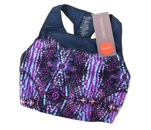 Sweaty Betty Run Tank Donna Reggiseno 2XS Viola Rete Corto Elasticizzato Active - Foto 1 di 6