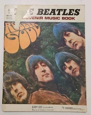 1966 THE BEATLES RUBBER SOUL Souvenir Music Book w/ Photos Key #55 Hansen  - Image 1 of 4