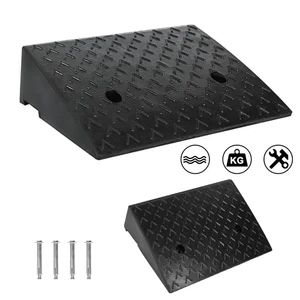 2er Bordsteinrampe Gummi Auto Rampe Auffahrrampe Schwellenrampe 47*31*10.5cm - Bild 1 von 12