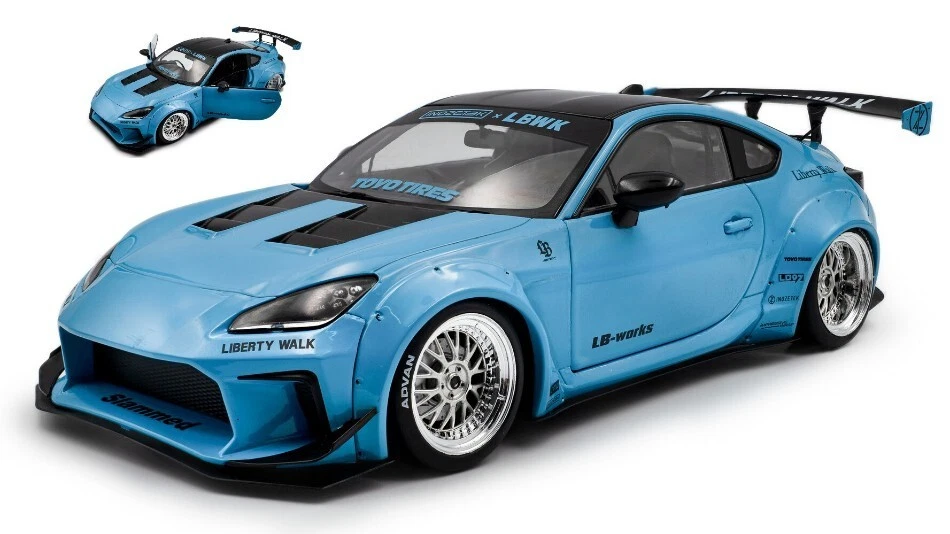 TOYOTA GR86 LBWK BODY KIT COUPE 2024 BABY BLUE 1:18 - Immagine 1 di 1