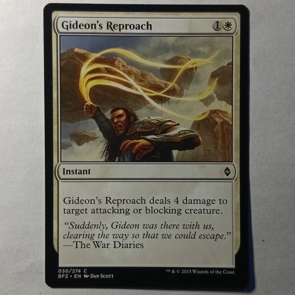 Gideon's Reproach Battle for Zendikar Regular - Image 1 of 1