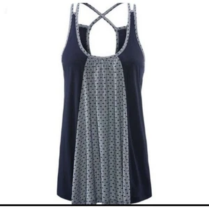 Cabi Style 5202 Cross Back Navy Swing Tank EUC Größe S - Bild 1 von 9